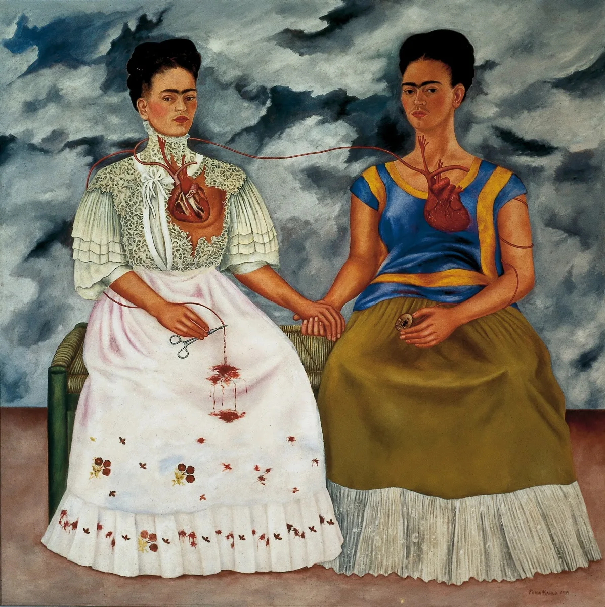 Frida Kahlo, Las dos Fridas (İki Frida), 1939.
