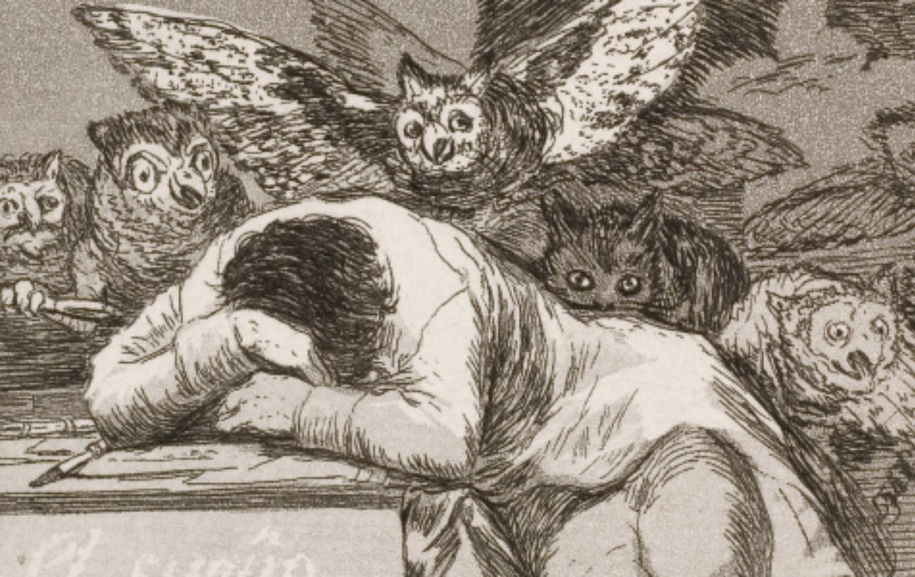 Francisco Goya, El sueño de la razón produce monstruos, 1797–99.